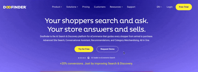 sign-up for an account on the free trial button
