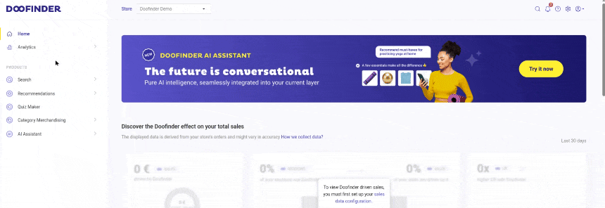 Home page overview