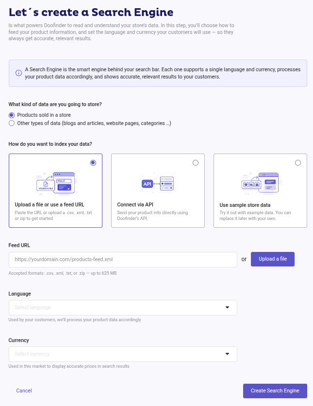 Follow the steps to create a SE