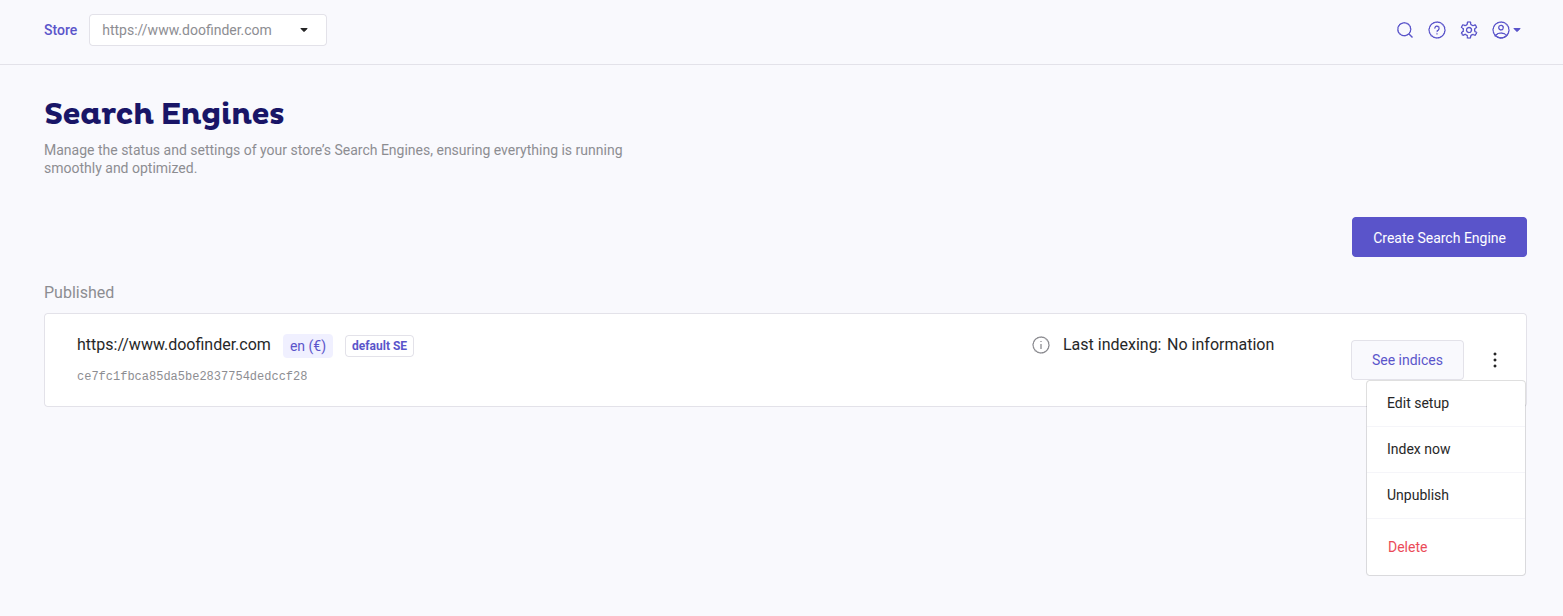 Add the language and currency in the Setup panel