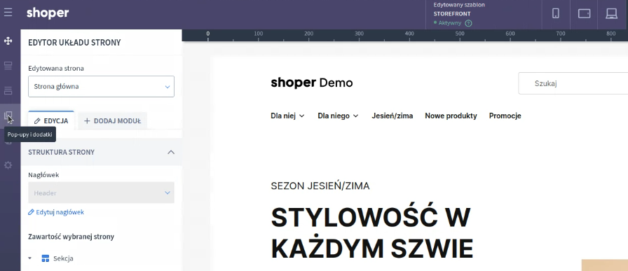Edit GTM in pop-up and add-ons