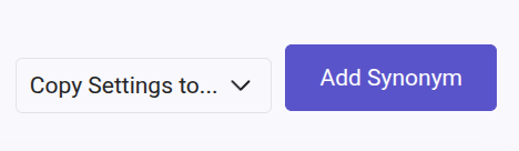 copy settings - synonyms for different Search Engines