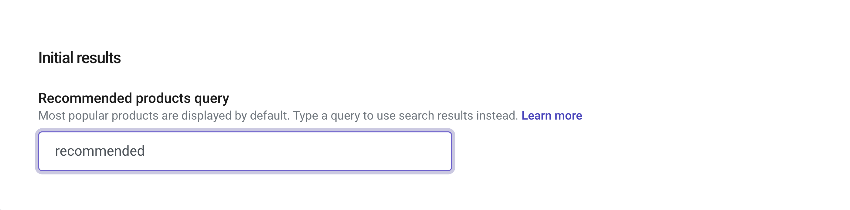 include the search term in the query