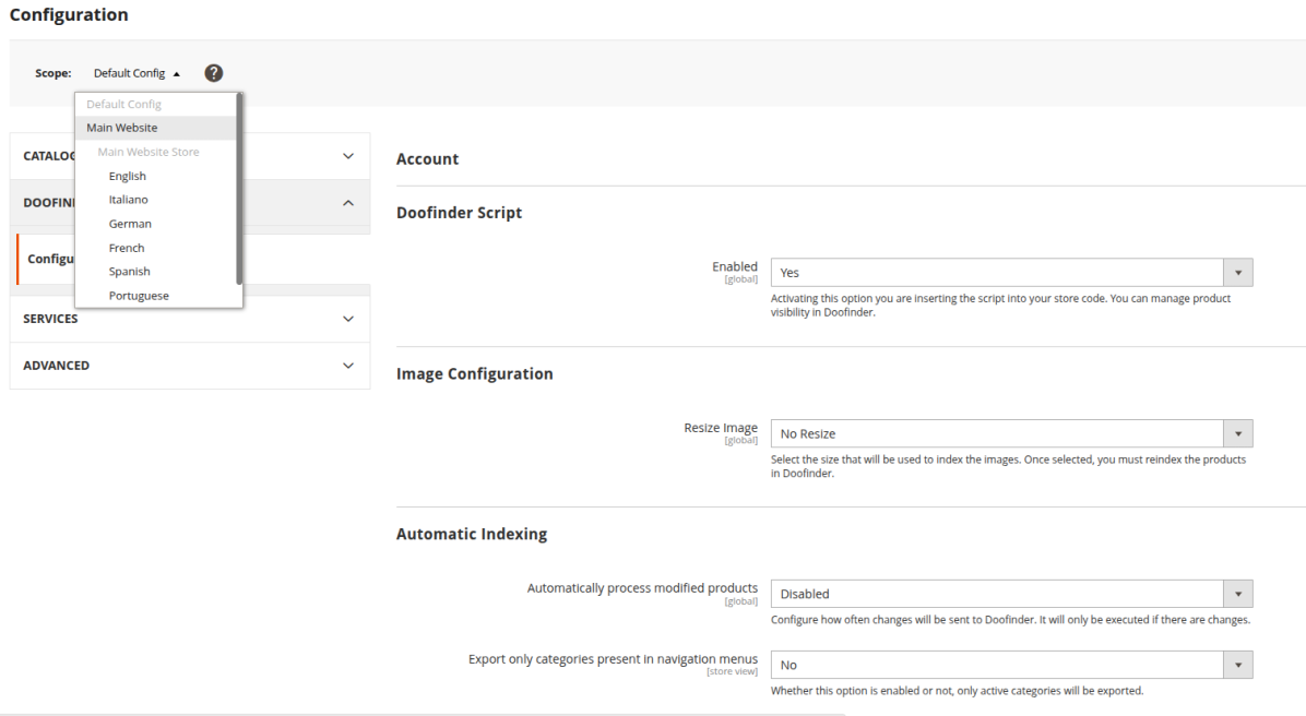 Magento indexing