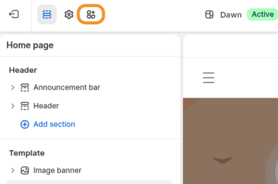 shopify app theme extension.