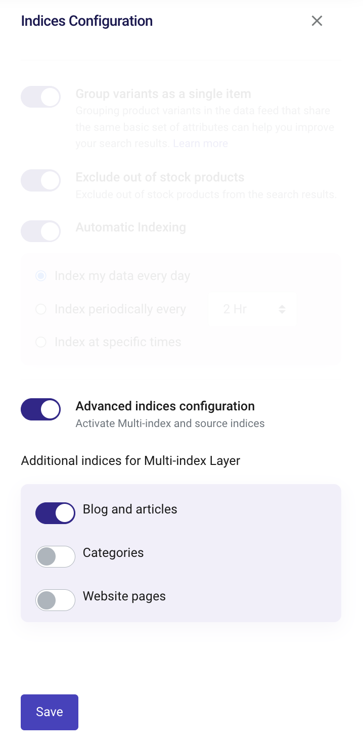 click on configuration