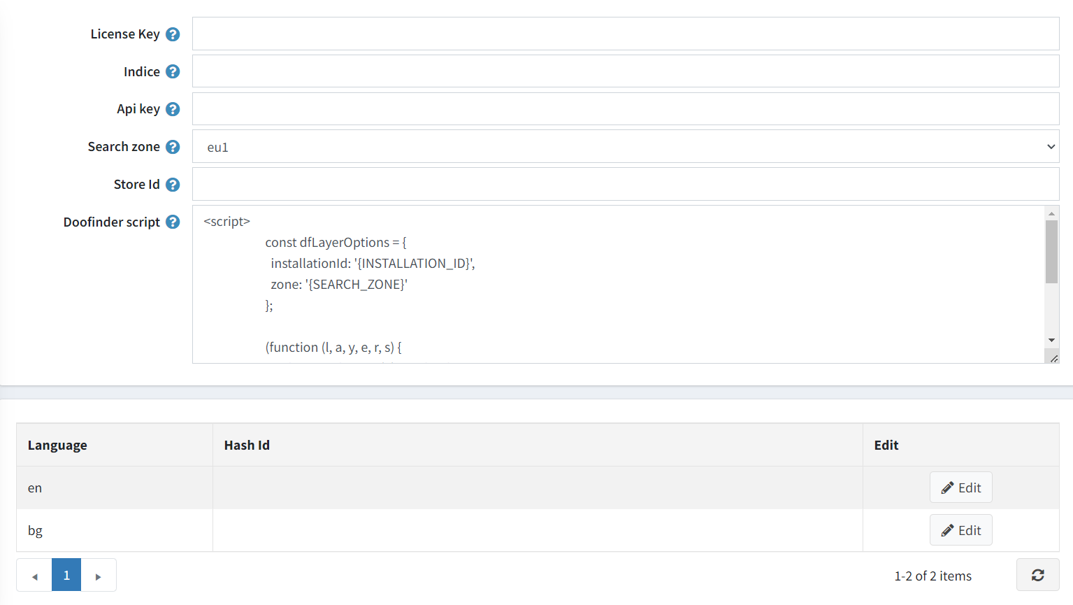 configure the plugin