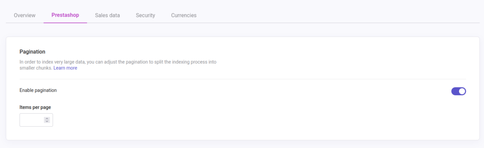 presta pagination.