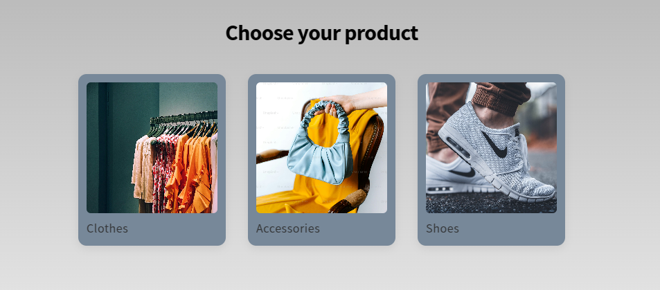change the background color of the product card in the quiz