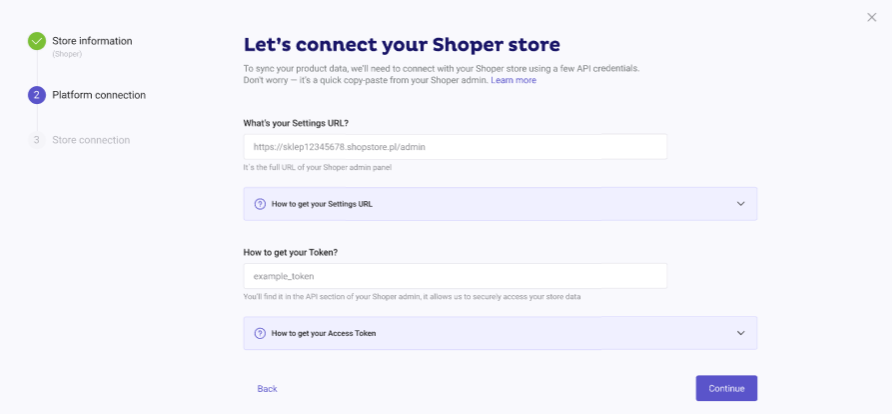 Connect Shoper