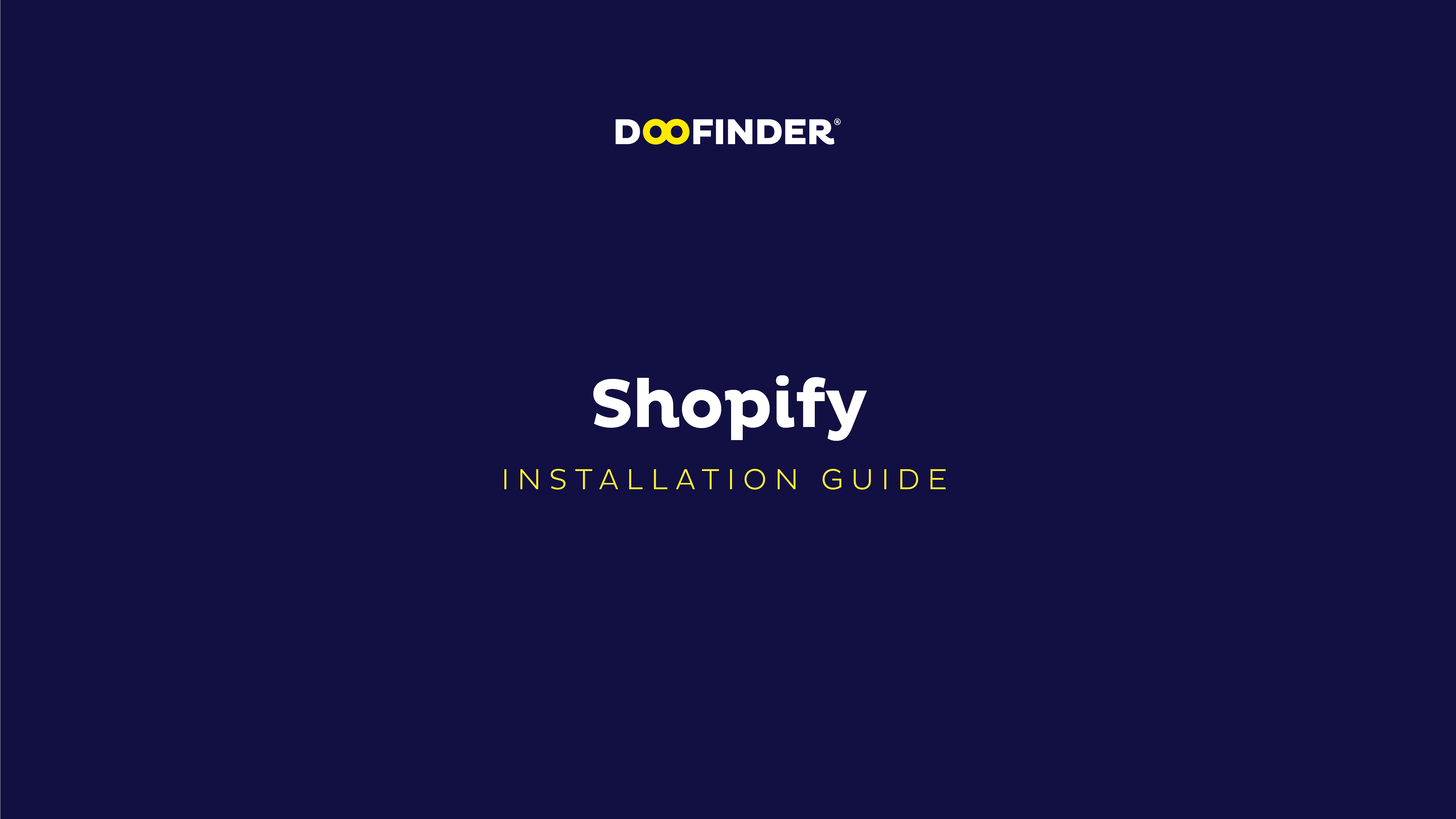 How to Install Doofinder in Shopify - Doofinder