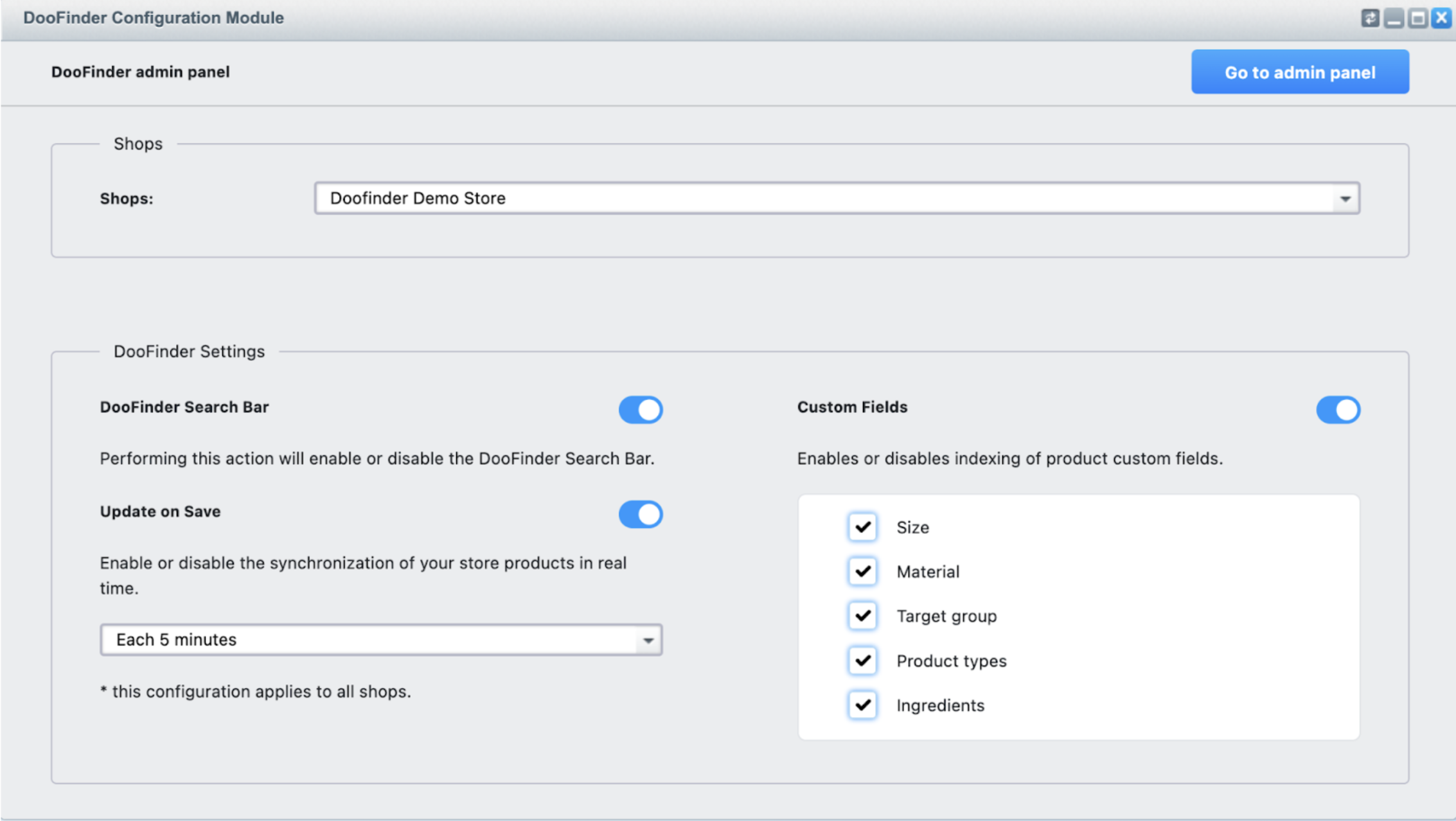 enable custom fields shopware 5